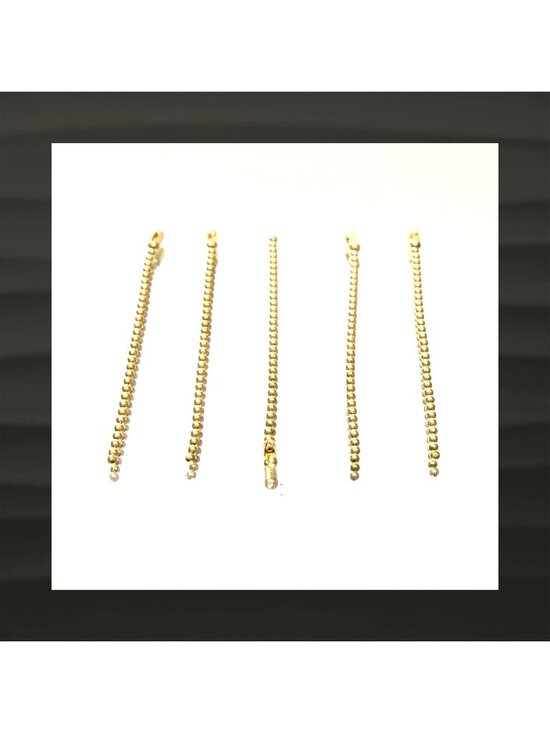 UNBRANDED Accessories - 5 pc LOT 4" Gold Brass BALL CHAIN 2.4mm Great for COACH Bag Charm Fob Hang Tag